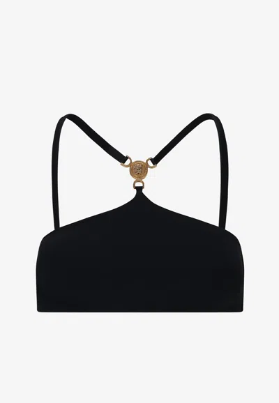 Versace Bikini Tops In Black