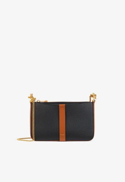 Chloé Marcie Pouch On Chain In Black