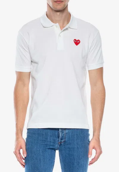 Comme Des Garçons Play Polo Shirt Comme Des Garcons Play Men Color White In White