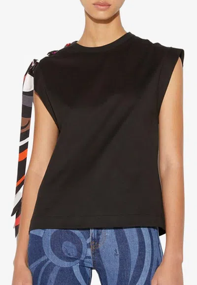 Pucci Iride Cotton Jersey T-shirt In Black