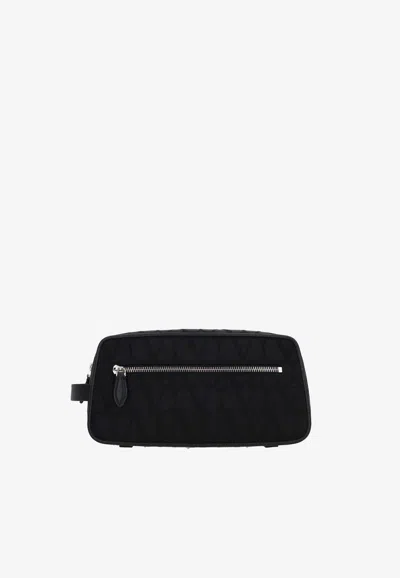 Valentino Toile Iconographe Pouch In Black