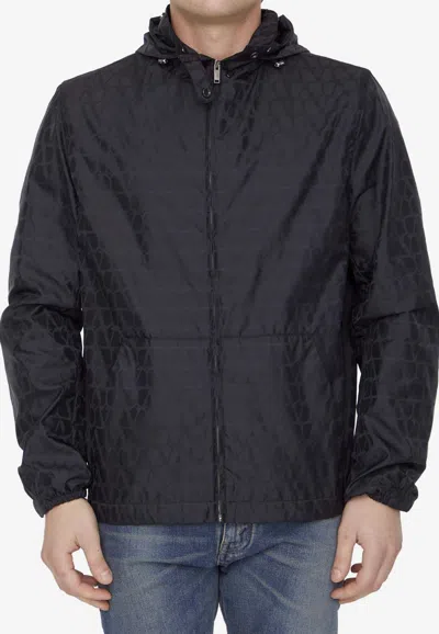 Valentino Toile Iconographe Light Bomber Jacket In Black