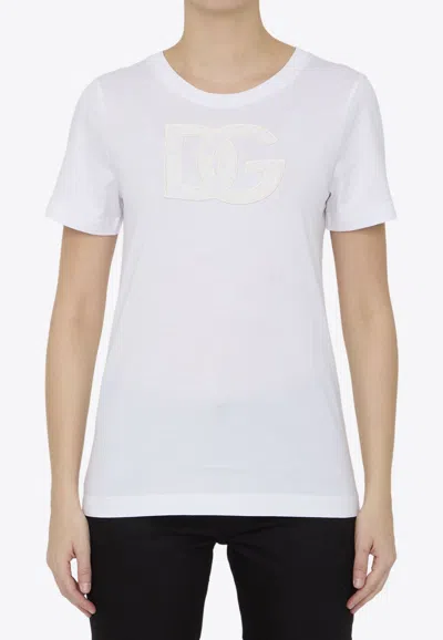 Dolce & Gabbana Cotton Crew-neck T-shirt In White