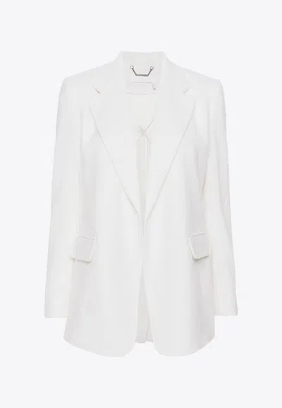 Chloé Single-breasted Long-sleeved Suit Jacket In White