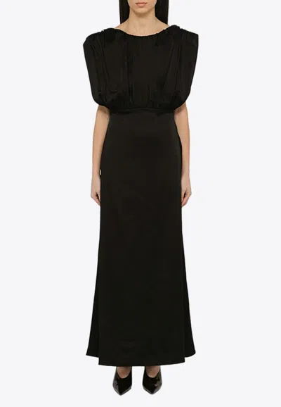 Jil Sander Black Cotton Suit In Black