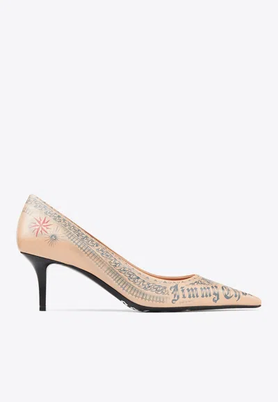 Jimmy Choo X Jean Paul Gaultier 60mm Pumps In Beige