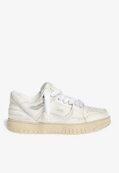 1989 Studio Vintage Dirty Low-top Sneakers In White