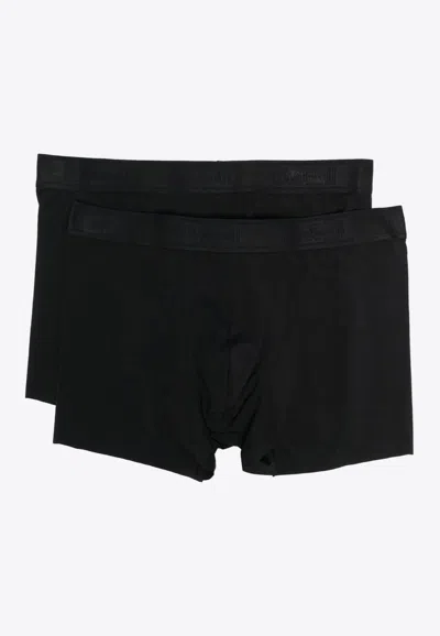 Wolford Logo-waistband Boxers Set Of 2 In Black