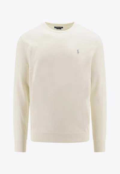 POLO RALPH LAUREN EMBROIDERED LOGO SWEATER 