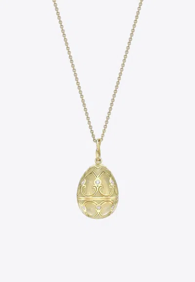 Fabergé Heritage Egg Pendant Necklace In 18-karat Yellow Gold