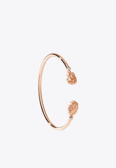 Fabergé Treillage 18-karat Rose Gold Open Bracelet With Diamonds In Rose Gold