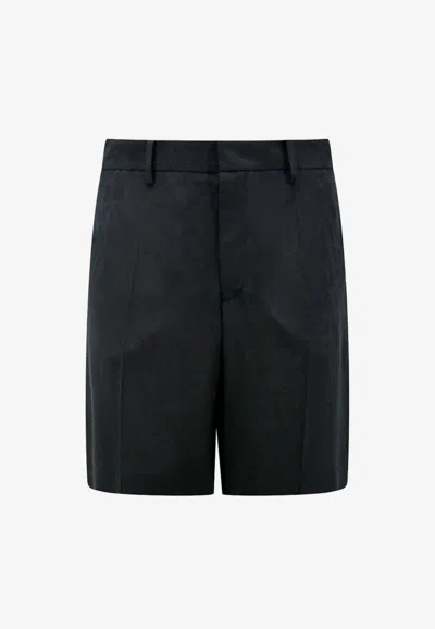 Valentino Toile Iconographe Silk Shorts In Black