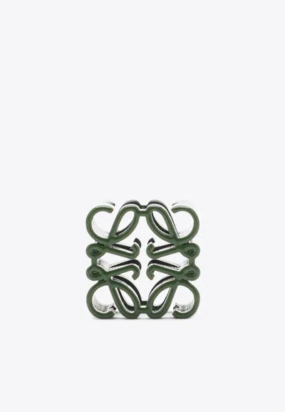 Loewe Charm Small Nut Anagram Green In Green