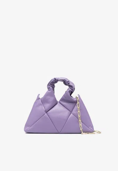 Reco Didi Quilted Nappa Top Handle Bag In Lavender
