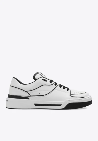 Dolce & Gabbana New Roma Leather Low-top Sneakers In White