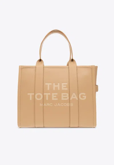 Marc Jacobs The Large Leather Tote Bag In Beige