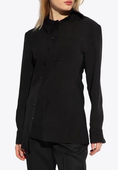 Jacquemus La Chemise Pablo Shirt And Blouse Black In Black