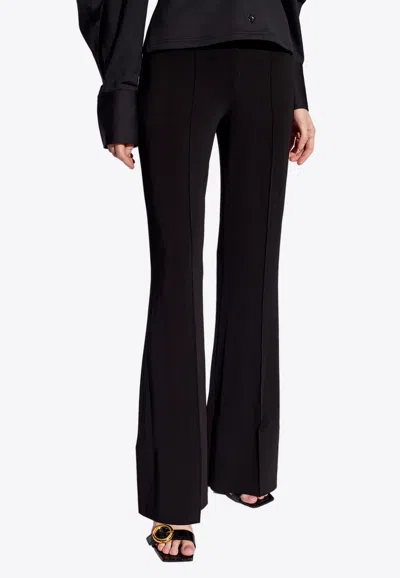 Jacquemus Apollo High-waist Flared Pants In Black