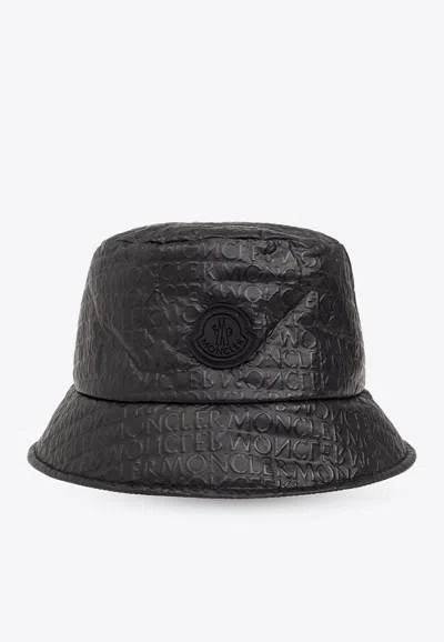 Moncler Reversible Padded Bucket Hat In Black