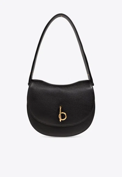 Burberry Mini Rocking Horse Crossbody Bag In Black