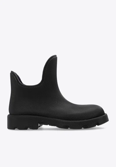 Burberry Marsh Rubber Rain Boots In Black