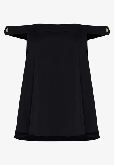 Mehtap Elaidi Su Off-shoulder Blouse In Black