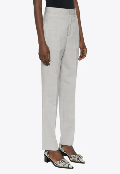 P.a.r.o.s.h High-waist Tailored Wool Pants In Gray