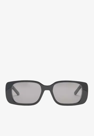 Dior Wil Rectangle Acetate Sunglasses In Gray