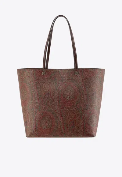 ETRO PAISLEY JACQUARD TOTE BAG 