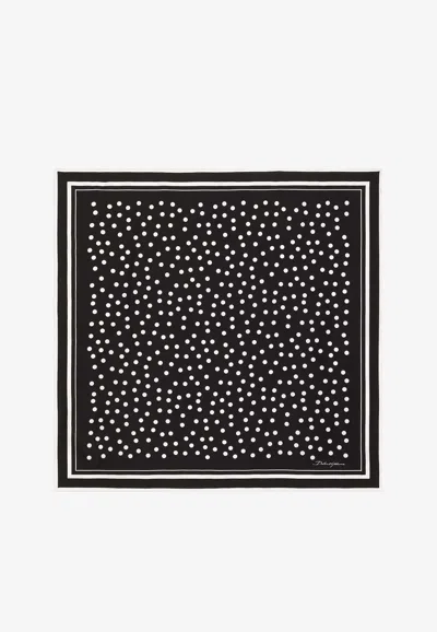 Dolce & Gabbana Foulard 70x70 In Monochrome