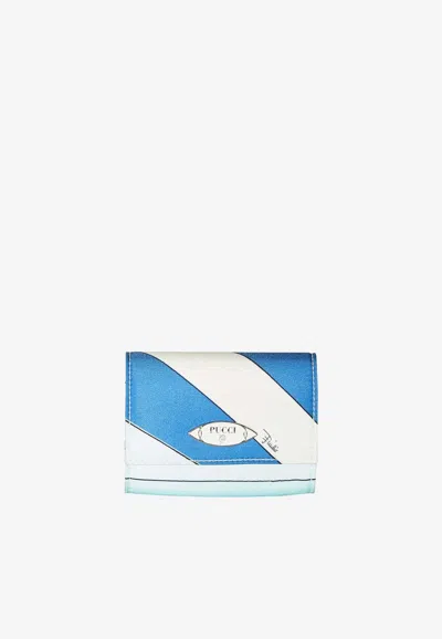 Pucci Iride Print Coin Wallet In Multicolor
