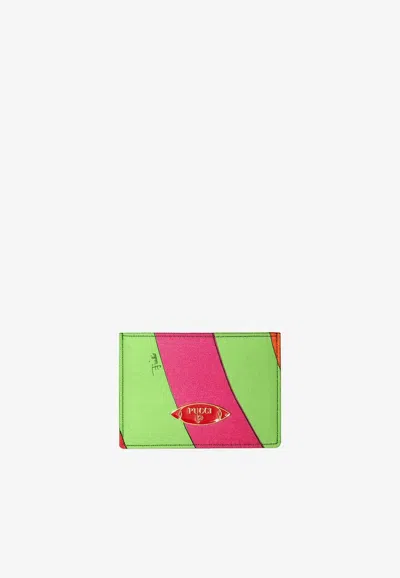 Pucci Iride Print Cardholder In Multicolor