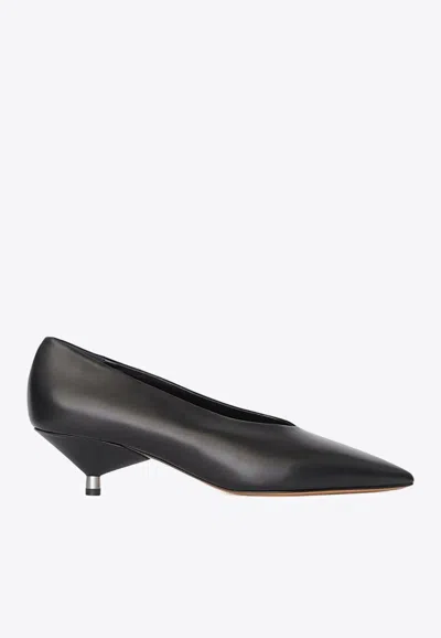Isabel Marant Ebisa 45 Calf Leather Pumps In Black