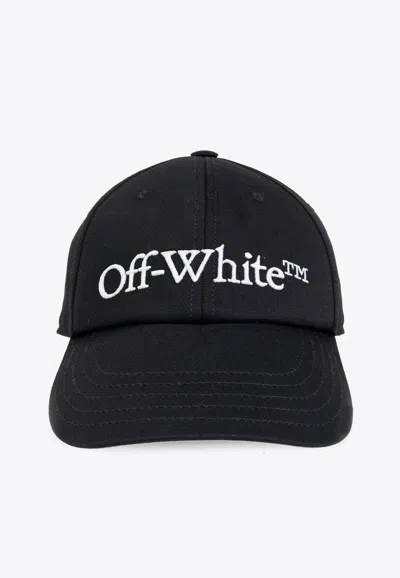 Off-white Logo-embroidered Baseball Cap In Black