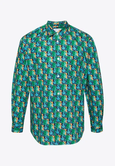 Comme Des Garçons Comme Des Garcons X Andy Warhol Pop Art Printed Shirt In Multicolor