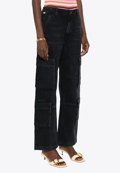 Citizens Of Humanity Delena Cotton-blend Cargo Pants In Black