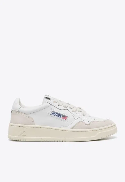 Autry White Leather Sneakers In White