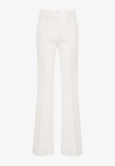 Gabriela Hearst Rhein Tailored Flared Pants In Ivory
