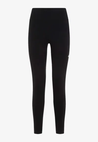 Balenciaga Women Leggings With Logo In Black