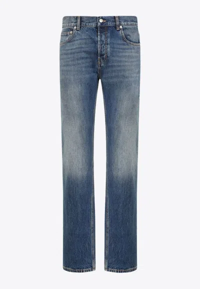 Alexander Mcqueen Alexander Mc Queen Workwear Denim Jeans In Blue