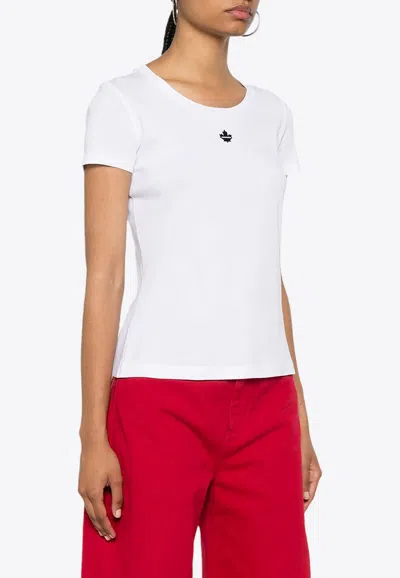 Dsquared2 Small Maple Leaf T-shirt In White