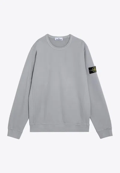 Stone Island Jersey With Logo In Gray