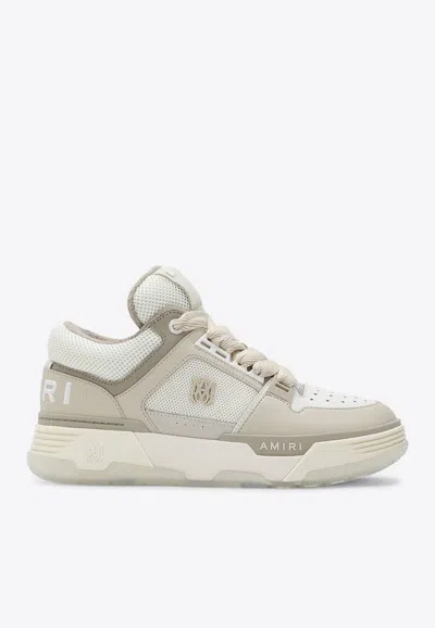 Amiri Ma1 Sneakers In Leather And Fabric In Beige