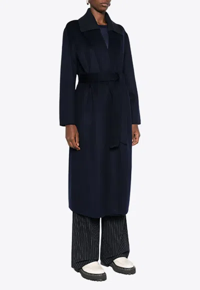P.a.r.o.s.h Tied Long Coat In Blue