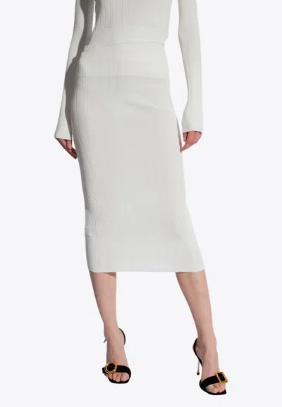 Jacquemus Off-white Les Classiques 'la Jupe Pralu' Midi Skirt In White