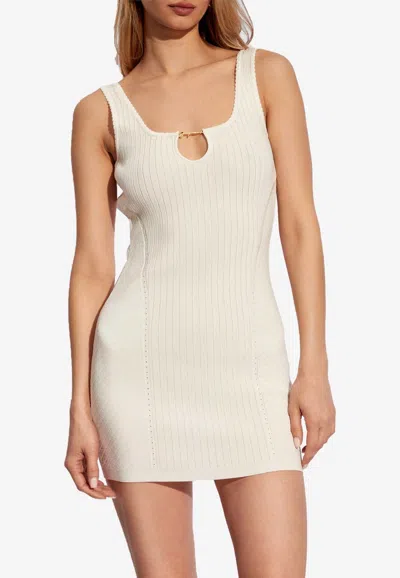 Jacquemus White Les Classiques 'la Mini Robe Sierra' Minidress In White
