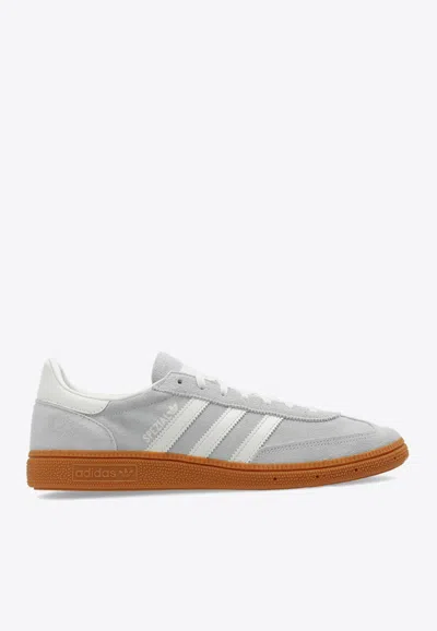 Adidas Originals Handball Spezial Leather-trimmed Suede Sneakers In Gray