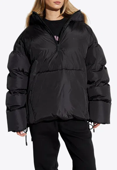 Dsquared2 Padded Hooded Jacket In Black