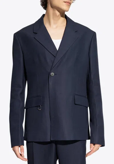 Jacquemus La Melo Double-breasted Blazer In Blue