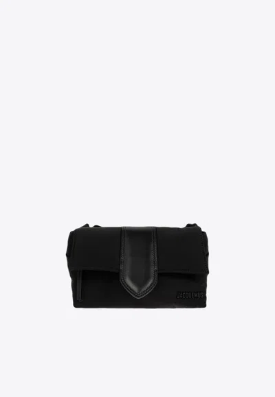 Jacquemus Womens La Banane Bambino Woven Belt Bag Black In Black
